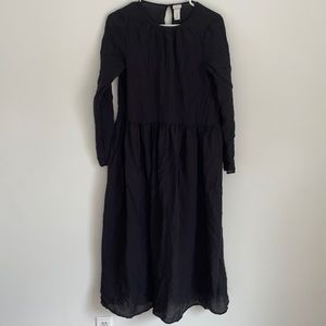 H and M Black Prairie Dress